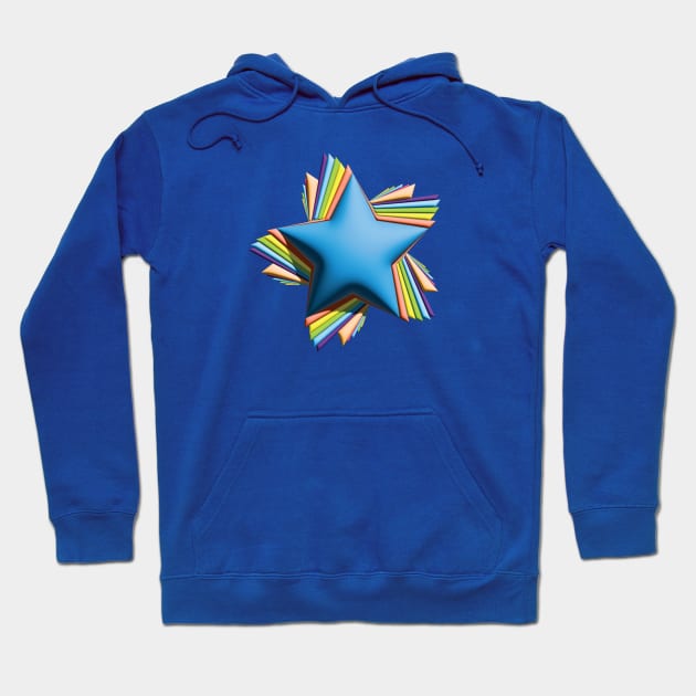 3d rainbow pride stars Hoodie by theartistmusician